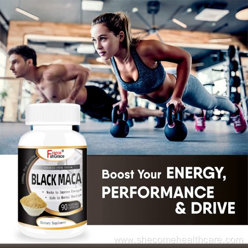 Maca supplement Improve mood black maca root capsules